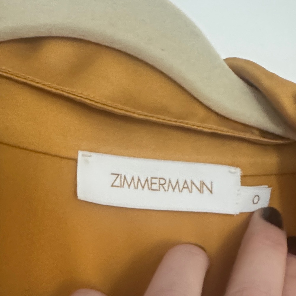 Zimmermann Gold wrap dress